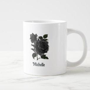  Gothic Black Rozen op maat Grote Koffiekop