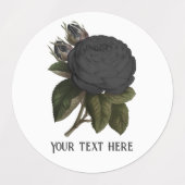 Gothic Black Rozen op maat Labels (Design 1)