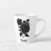  Gothic Black Rozen op maat Latte Mok (Rechts)