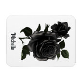  Gothic Black Rozen op maat Magneet (Horizontaal)