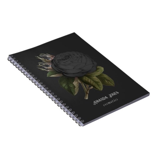  Gothic Black Rozen op maat Notitieboek (Rechterzijde)