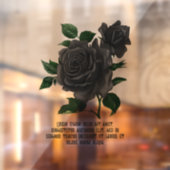  Gothic Black Rozen op maat Raamsticker (Vel 2)