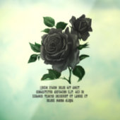  Gothic Black Rozen op maat Raamsticker (Vel 3)