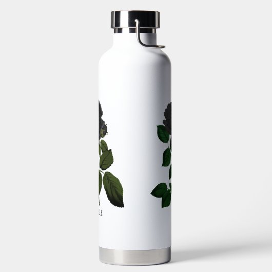  Gothic Black Rozen op maat Waterfles (Links)