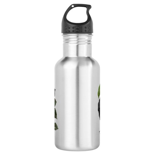 Gothic Black Rozen op maat Waterfles (Voorkant)