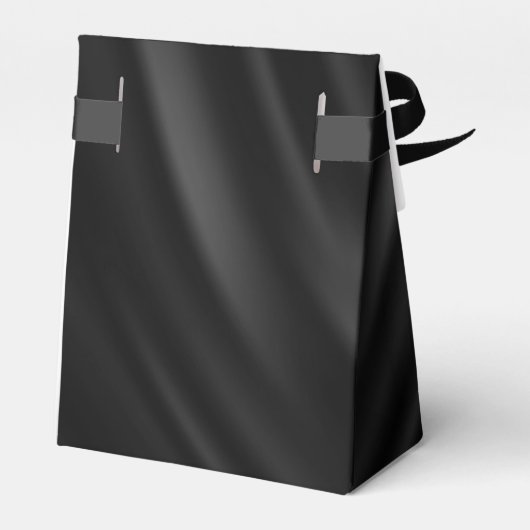 Gothic Black Satin Wedding Black ID866 Bedankdoosjes (Achterkant)