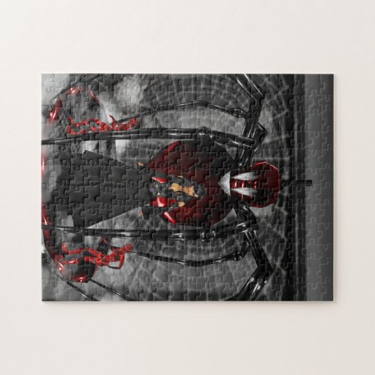Gothic Black Spider Puzzel (Horizontaal)