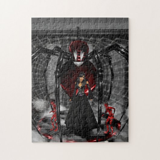Gothic Black Spider Puzzel Legpuzzel (Verticaal)