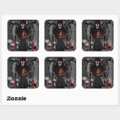 Gothic Black Spider Stickers (Vel)
