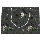 Gothic Black St Patricks Day Bloemenschedels Iers Groot Cadeauzakje (Voorkant)