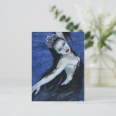Gothic black swan BeauBriefkaart Briefkaart (Staand voorkant)