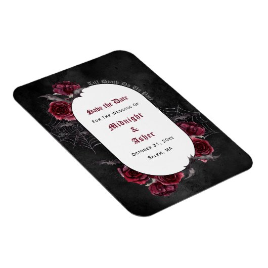 Gothic Black tot de dood ons deel sparen de datum Magneet (Rechterzijde)