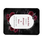 Gothic Black tot de dood ons deel sparen de datum Magneet (Horizontaal)