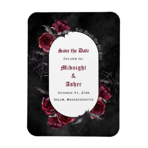 Gothic Black tot de dood ons deel sparen de datum Magneet
