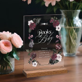 Gothic Black Waterverf Bloemenboeken voor Baby Acryl Bord