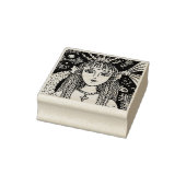 GOTHIC BLACK ZEE MERMAID, FANTASY RUBBER STAMP Fis Rubberstempel (Stempel)