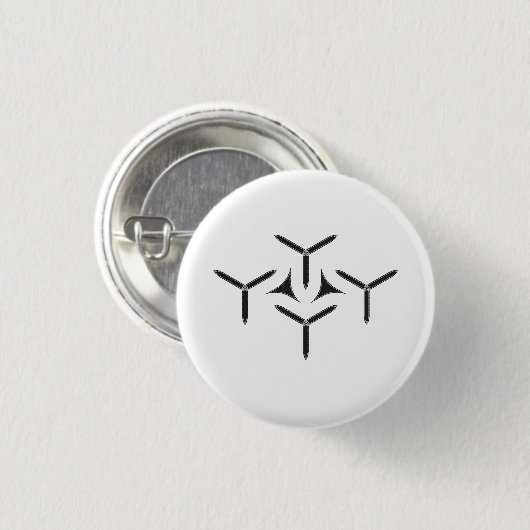 Gothic Blade Button (Voorkant /achterkant)