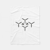 Gothic Blade Fleece Deken (Voorkant)