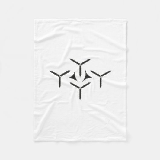 Gothic Blade Fleece Deken (Voorkant)