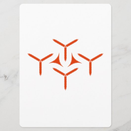 Gothic Blade Menu (Achterkant)