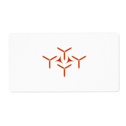 Gothic Blade Pattern Label (Voorkant)