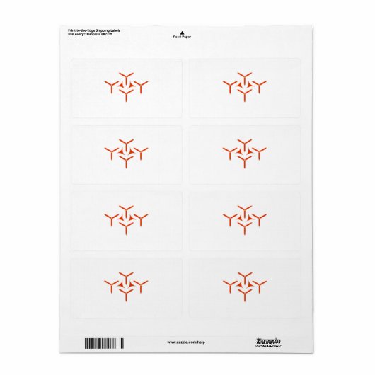Gothic Blade Pattern Label (Full Sheet)