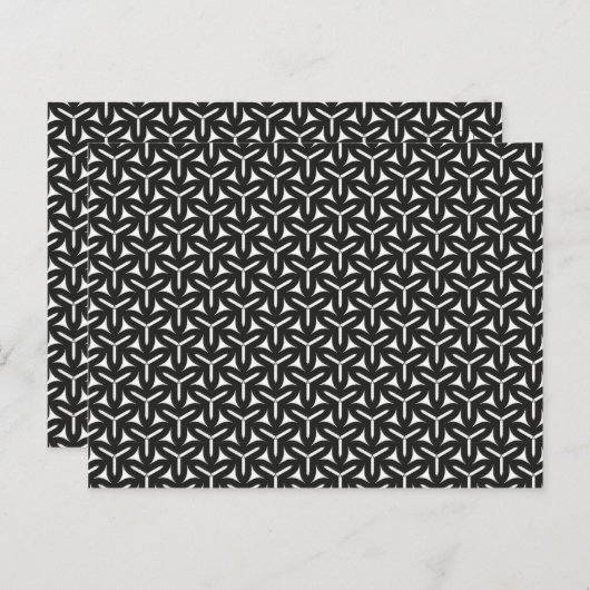 Gothic Blades Pattern Briefkaart (Voorkant / Achterkant)