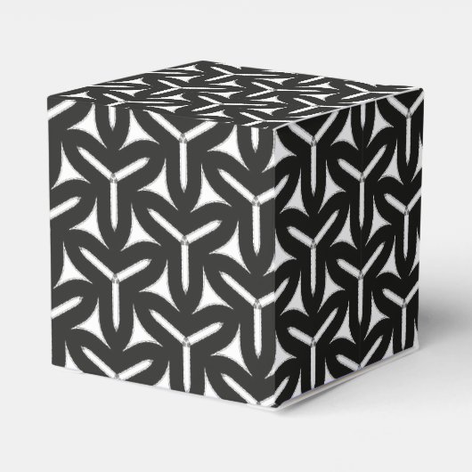 Gothic Blades Pattern Favor Box Bedankdoosjes (Achterkant)