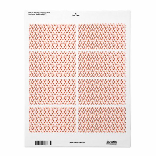 Gothic Blades Pattern Label (Full Sheet)