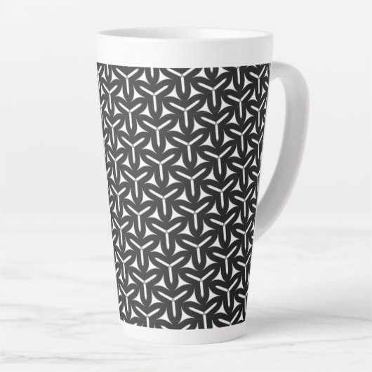 Gothic Blades Pattern Latte Mok (Rechterhoek)