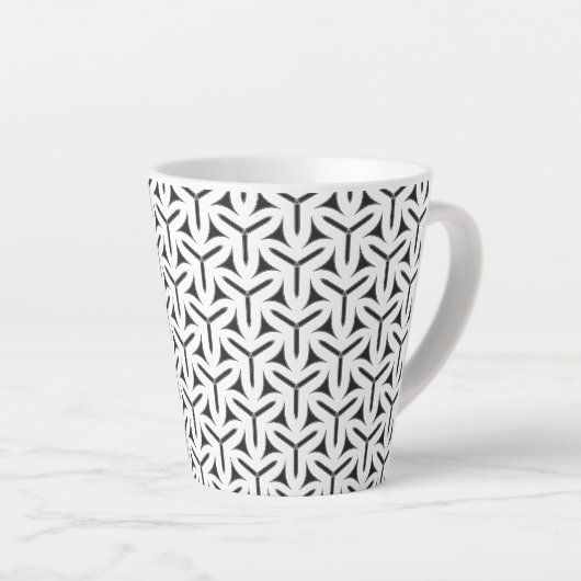 Gothic Blades Pattern Latte Mok (Rechterhoek)