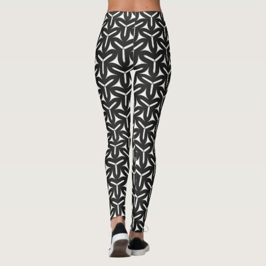 Gothic Blades Pattern Leggings (Achterkant)