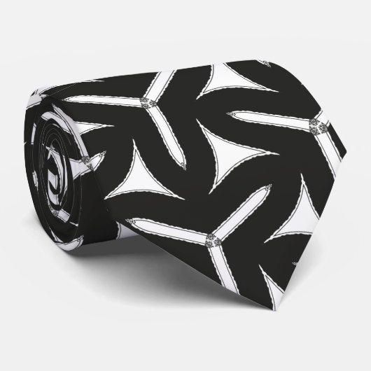 Gothic Blades Pattern Stropdas (Opgerold)