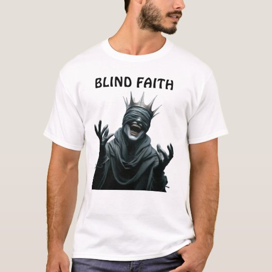Gothic Blind Faith Dark Fantasy T-shirt (Voorkant)