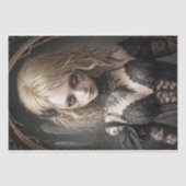 Gothic Blonde Heks: Vivienne -Decoupage- Tissuepapier (Voorkant)