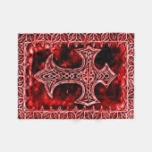 Gothic Blood Symbol Fleece Deken (Voorkant (Horizontaal))