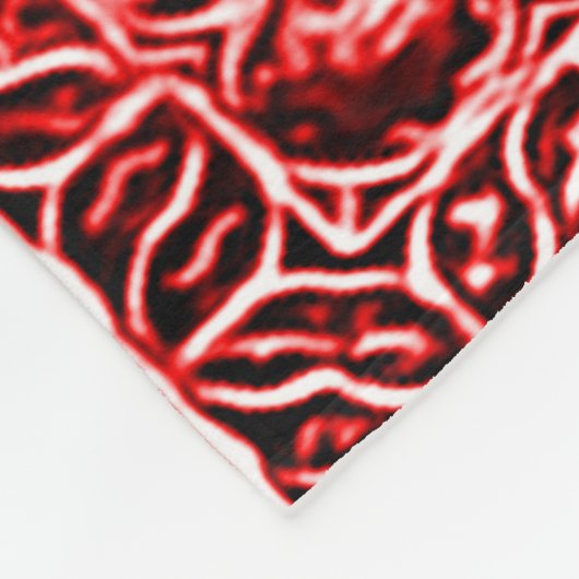 Gothic Blood Symbol Fleece Deken (Hoek)