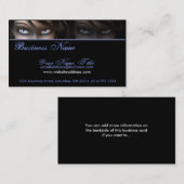 Gothic Blue Eyes D1 - Gothic/Fantastische Visiteka Visitekaartje (Voorkant / Achterkant)