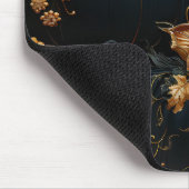 GOTHIC BLUE HALLOWEEN POMPOENEN GEEL BLOEMEN MUISMAT (Hoek)