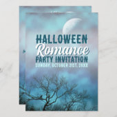 Gothic Blue Volle Maan voor bruiloften en Hallowee Kaart (Voorkant / Achterkant)