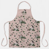 Gothic Blush Pink Bride or Die Floral Skull Clover Schort (Voorkant)