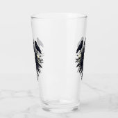 Gothic boeket met drie schedels en twee uilen glas (Links)