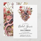 Gothic  Boho Anatomisch Hart Vrijgezellenfeest Kaart (Voorkant / Achterkant)