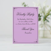 gothic boho chic bruiloft website RSVP Informatiekaartje (Staand voorkant)