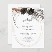 Gothic Boho Save the Date (Voorkant / Achterkant)