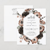 Gothic Boho Save the Date (Voorkant / Achterkant)