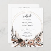 Gothic Boho Save the Date (Voorkant / Achterkant)
