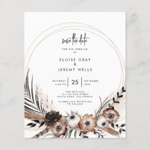 Gothic Boho Save the Date