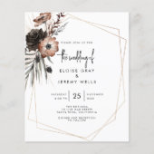 Gothic Boho Wedding Invitation (Voorkant)