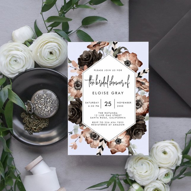 Gothic Boho Wedding Invitation (Creator heeft geüpload)